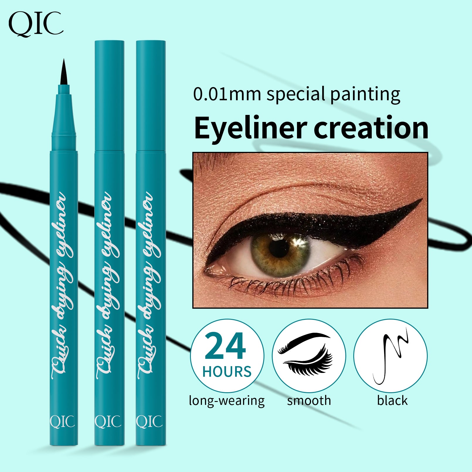 Quick-Dry Waterproof Eyeliner Pen - 24H Smudge-Proof✨ Ultra-Fine Liquid Liner 💦 Sweat-Resistant & Beginner Friendly 🔥 #WaterproofMakeup #TikTokBeauty #QuickDryLiner Quick-Dry Waterproof Eyeliner Pen - 24H Smudge-Proof✨ Ultra-Fine Liquid Liner 💦 Sweat-Resistant & Beginner Friendly 🔥 #WaterproofMakeup #TikTokBeauty #QuickDryLiner